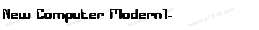 New Computer Modern1字体转换